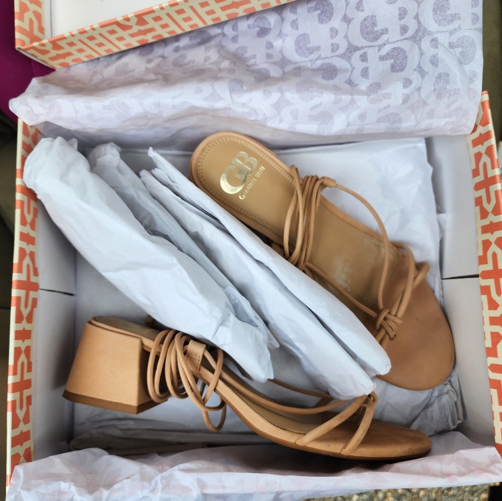 Dressy suede sandals